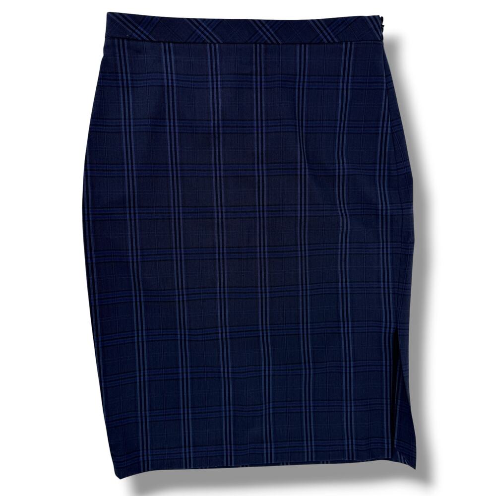 Banana Republic Skyriding Plaid Pencil Skirt Womens Sz 6 Italian Wool